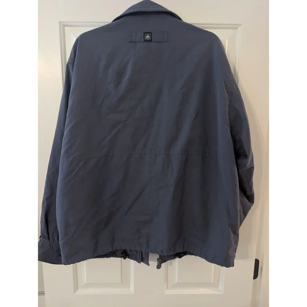 J.McLaughlin Rainforest Jacket Men's L Navy Blue Zip Up